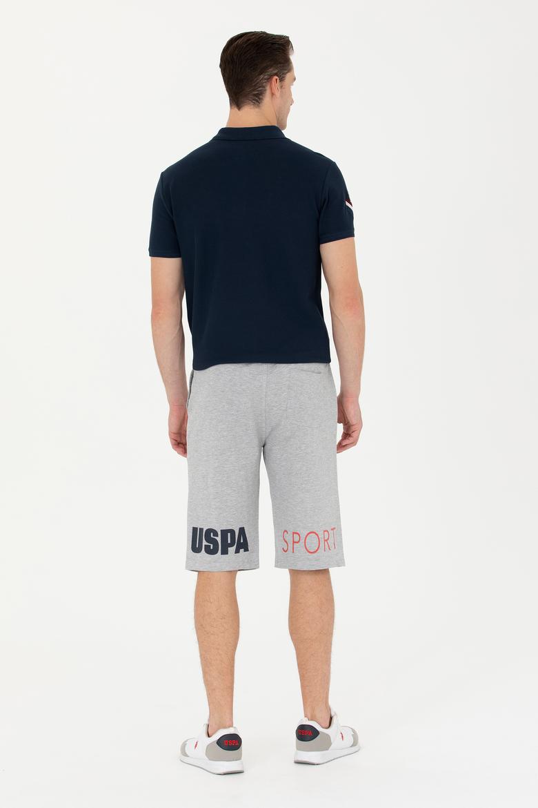 Erkek Gri Melanj Örme Şort - 50263433087