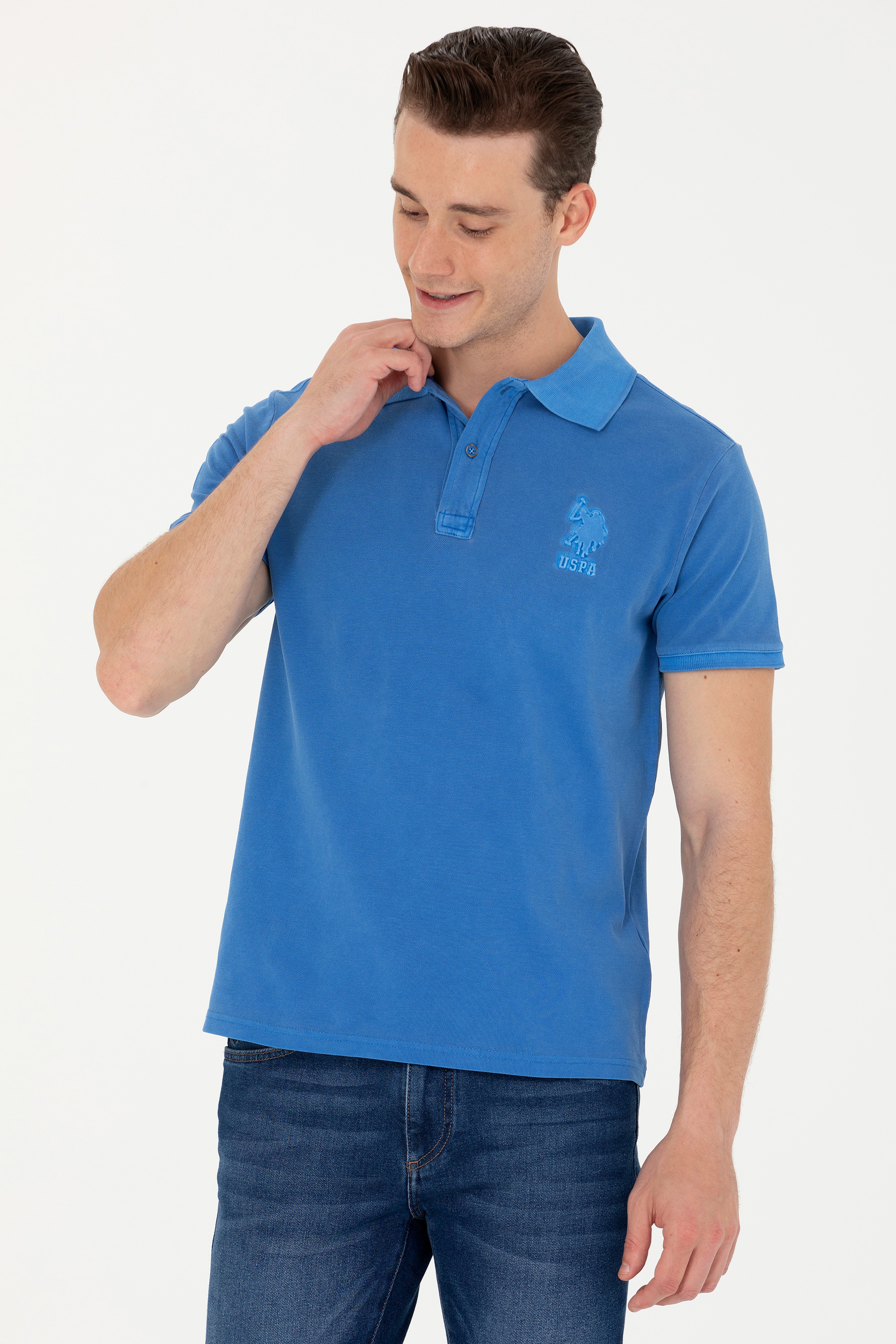 Erkek Saks Basic Tişört - Image 1