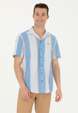 Erkek Saks Kısa Kollu Gömlek - 50263670017