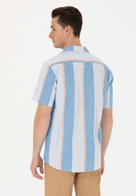 Erkek Saks Kısa Kollu Gömlek - 50263670017