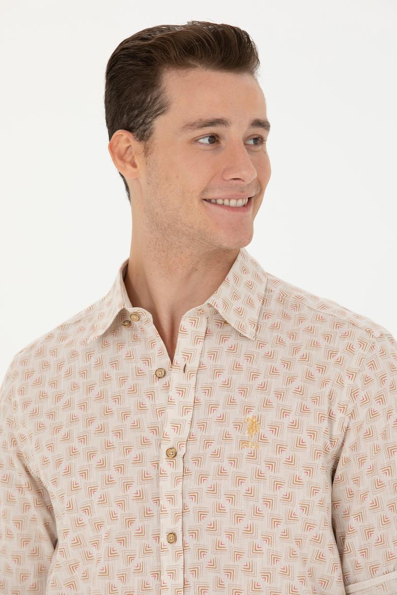 Erkek Camel Uzun Kollu Gömlek - 50263880006