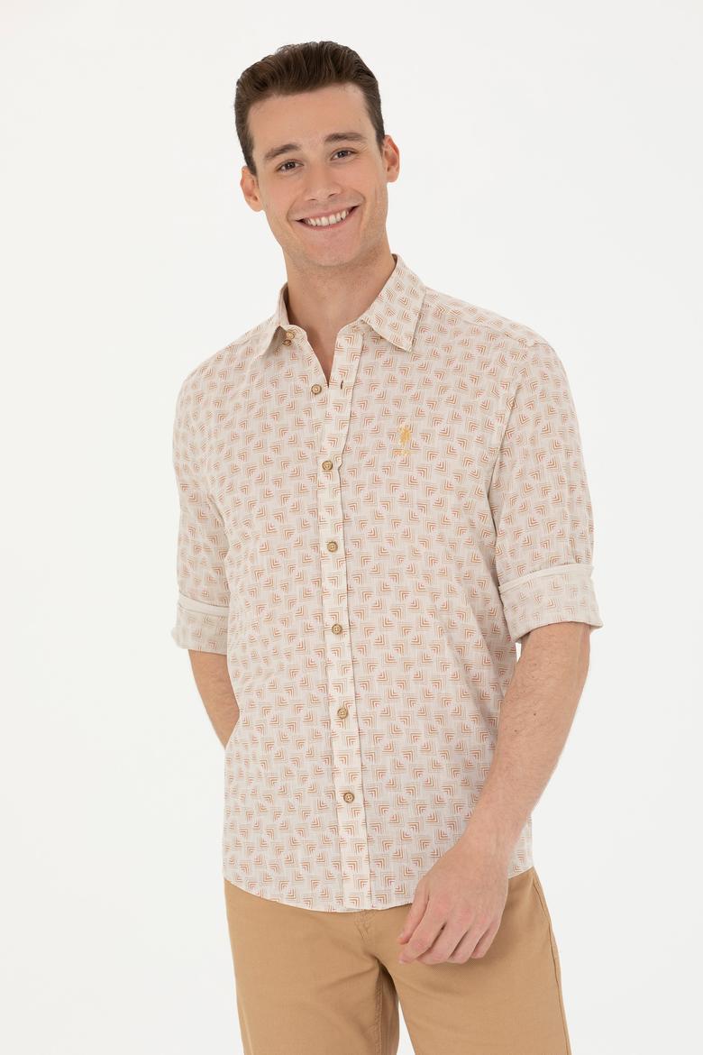 Erkek Camel Uzun Kollu Gömlek - 50263880006