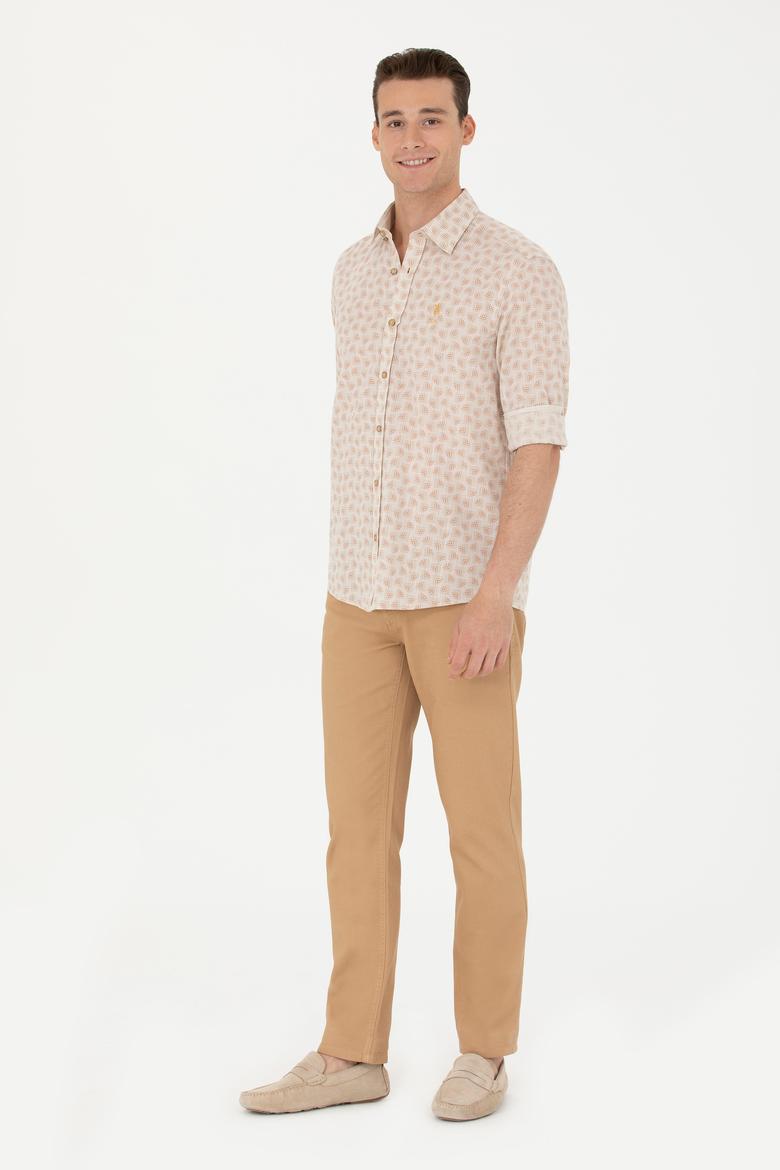 Erkek Camel Uzun Kollu Gömlek - 50263880006