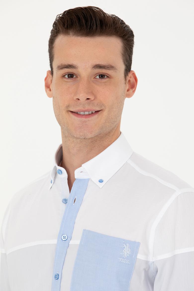 Erkek Mavi Uzun Kollu Gömlek - 50264102024