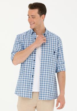 Erkek Lacivert Uzun Kollu Gömlek - 50264415005