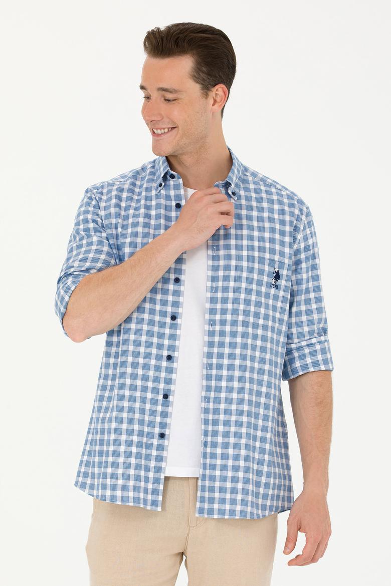 Erkek Lacivert Uzun Kollu Gömlek - 50264415005