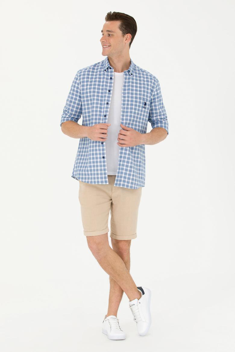 Erkek Lacivert Uzun Kollu Gömlek - 50264415005