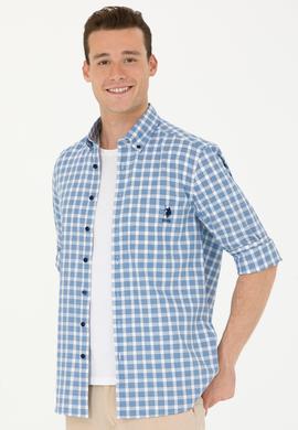 Erkek Lacivert Uzun Kollu Gömlek - 50264415005