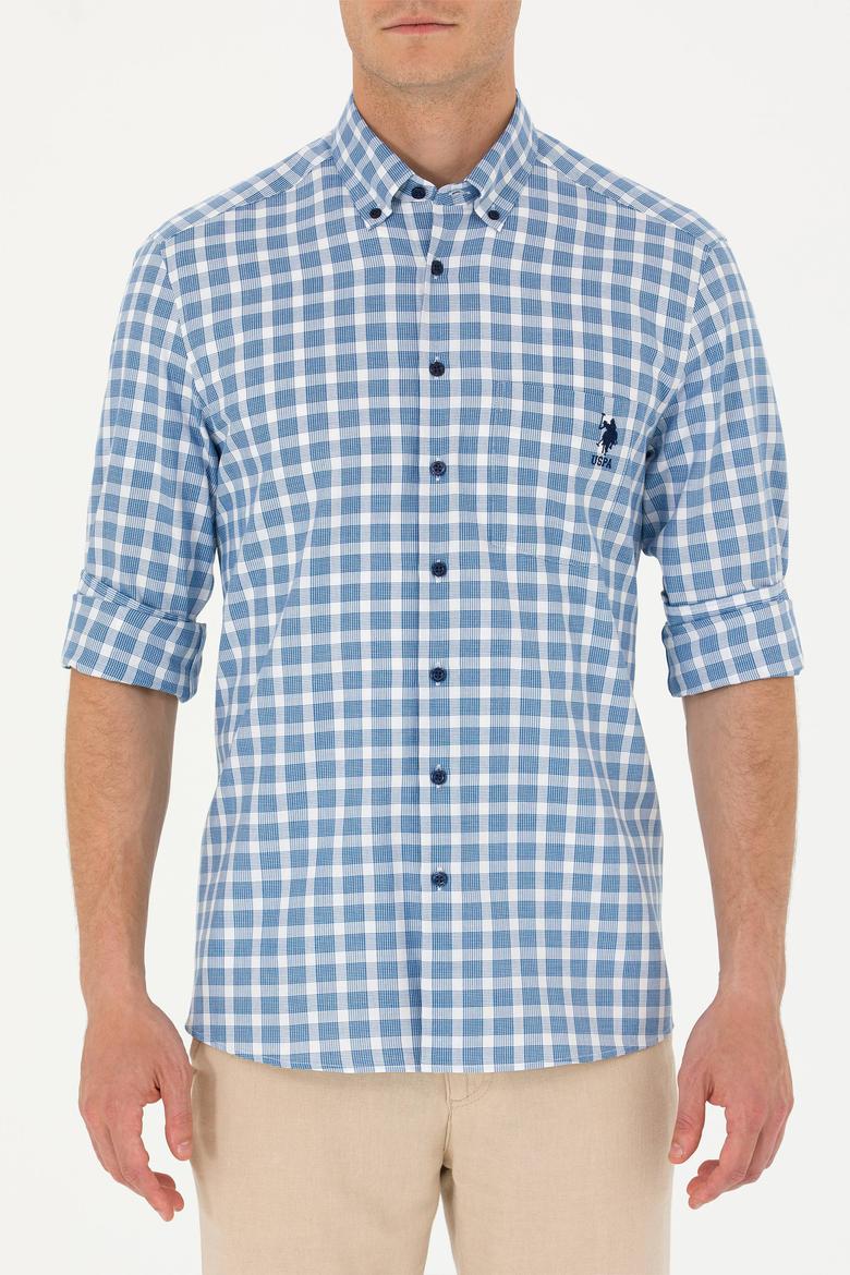 Erkek Lacivert Uzun Kollu Gömlek - 50264415005