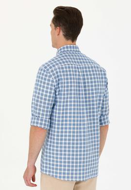 Erkek Lacivert Uzun Kollu Gömlek - 50264415005