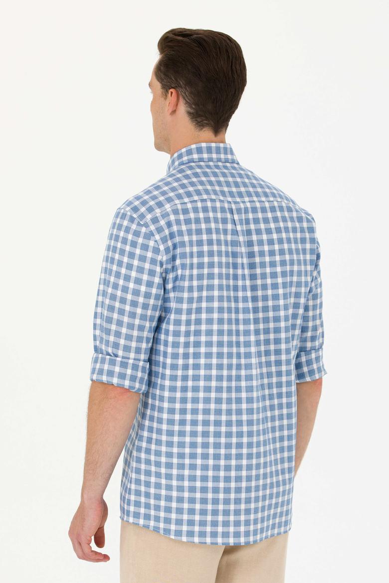 Erkek Lacivert Uzun Kollu Gömlek - 50264415005