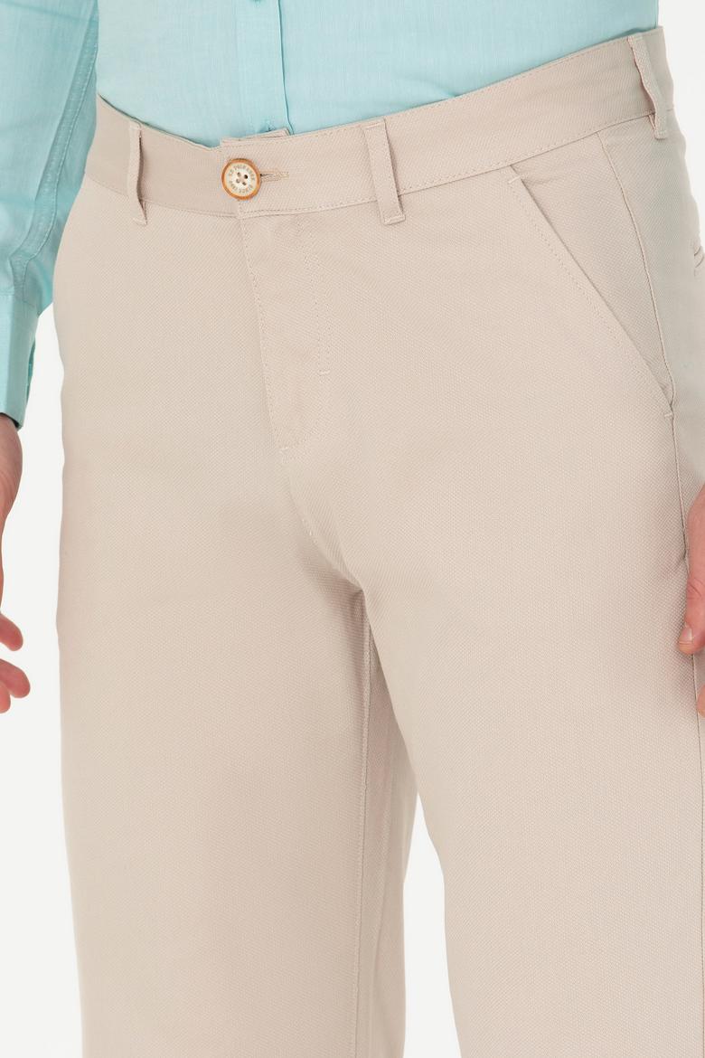 Erkek Regular Fit Taş Kanvas / Chino Pantolon - 50266050013