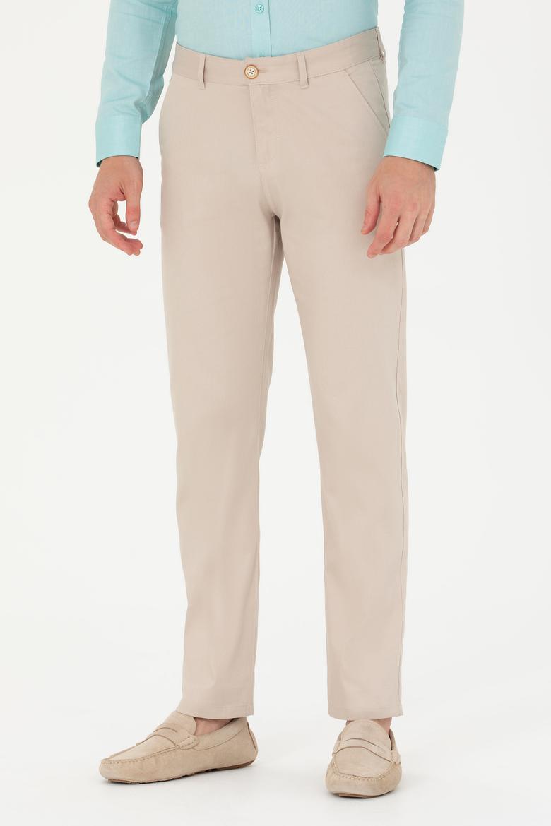 Erkek Regular Fit Taş Kanvas / Chino Pantolon - 50266050013