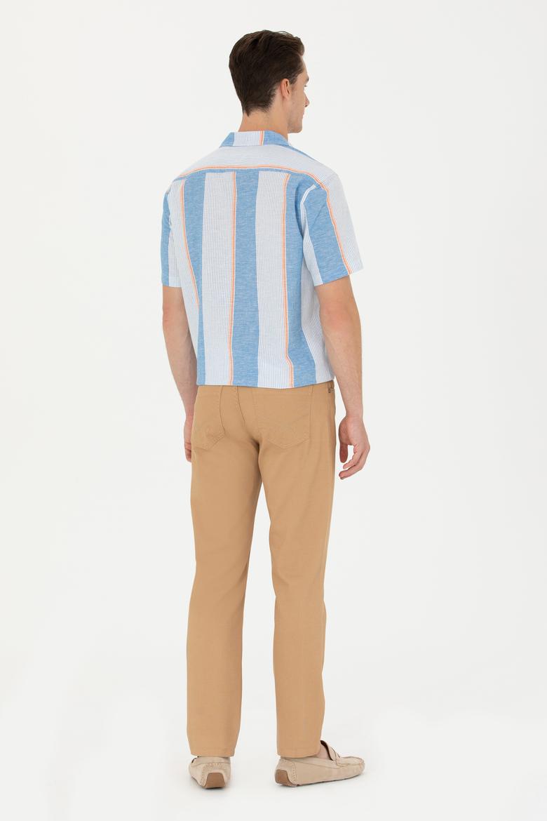 Erkek Regular Fit Camel Kanvas / Chino Pantolon - 50266051013