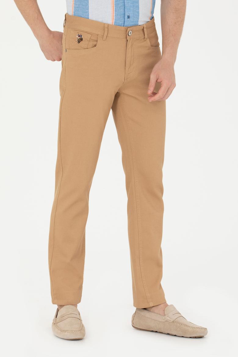 Erkek Regular Fit Camel Kanvas / Chino Pantolon - 50266051013