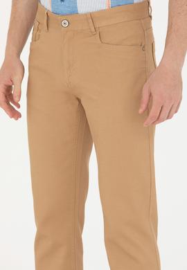 Erkek Regular Fit Camel Kanvas / Chino Pantolon - 50266051013