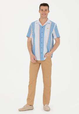 Erkek Regular Fit Camel Kanvas / Chino Pantolon - 50266051013