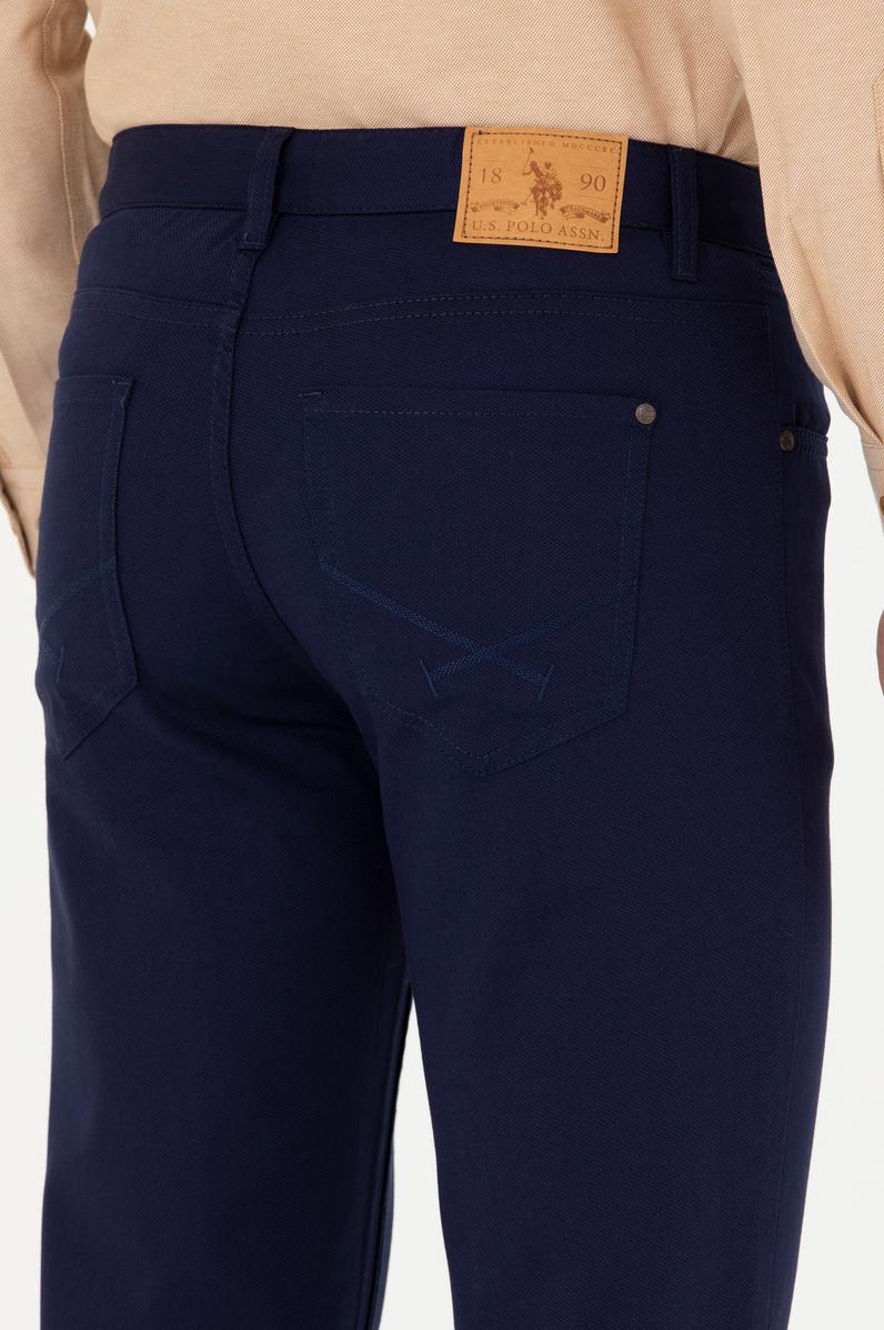 Erkek Slim Fit Lacivert Kanvas / Chino Pantolon
