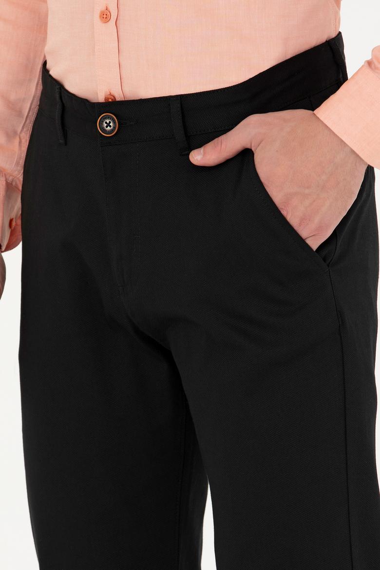 Erkek Siyah Kanvas / Chino Pantolon - 50266054015