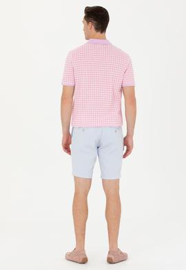 Erkek Açık Mavi Dokuma Şort - 50266070116