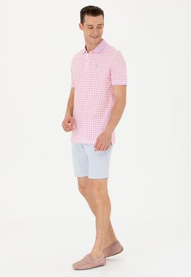 Erkek Açık Mavi Dokuma Şort - 50266070116