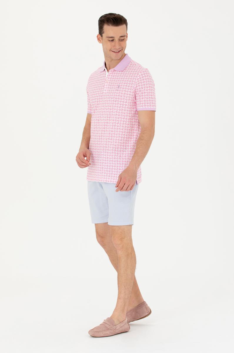 Erkek Açık Mavi Dokuma Şort