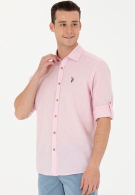 Erkek Pudra Uzun Kollu Basic Gömlek - 50262880060