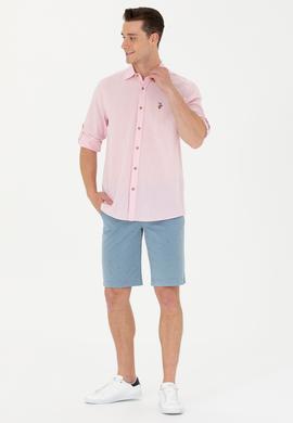 Erkek Pudra Uzun Kollu Basic Gömlek - 50262880060