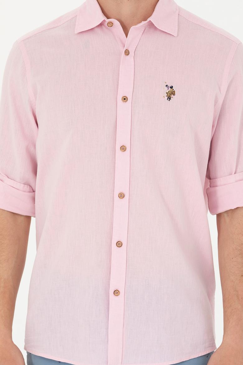 Erkek Pudra Uzun Kollu Basic Gömlek - 50262880060