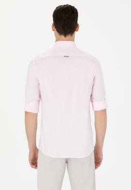 Erkek Manolya Uzun Kollu Basic Gömlek - 50263025096