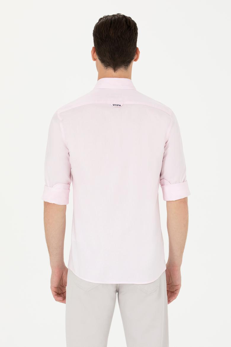 Erkek Manolya Uzun Kollu Basic Gömlek - 50263025096