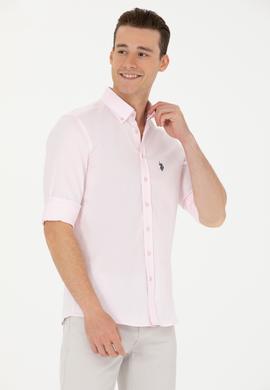 Erkek Manolya Uzun Kollu Basic Gömlek - 50263025096