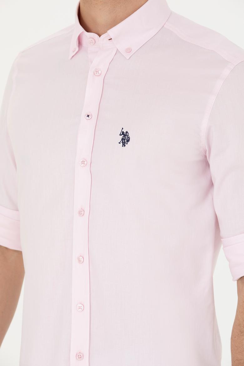 Erkek Manolya Uzun Kollu Basic Gömlek - 50263025096