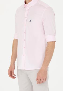 Erkek Manolya Uzun Kollu Basic Gömlek - 50263025096