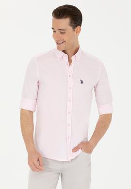 Erkek Manolya Uzun Kollu Basic Gömlek - 50263025096