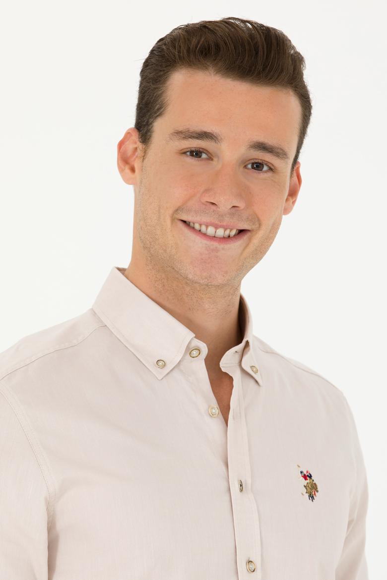 Erkek Taş Uzun Kollu Basic Gömlek - 50263100042