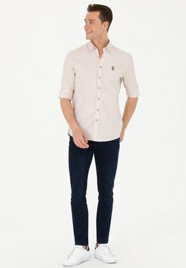 Erkek Taş Uzun Kollu Basic Gömlek - 50263100042