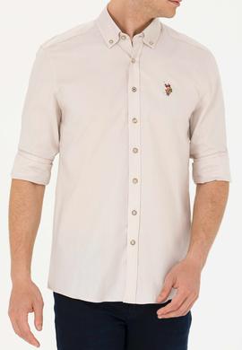 Erkek Taş Uzun Kollu Basic Gömlek - 50263100042