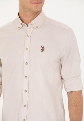 Erkek Taş Uzun Kollu Basic Gömlek - 50263100042