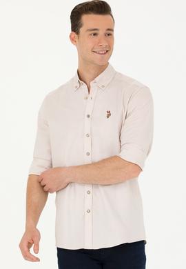 Erkek Taş Uzun Kollu Basic Gömlek - 50263100042