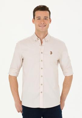 Erkek Taş Uzun Kollu Basic Gömlek - 50263100042