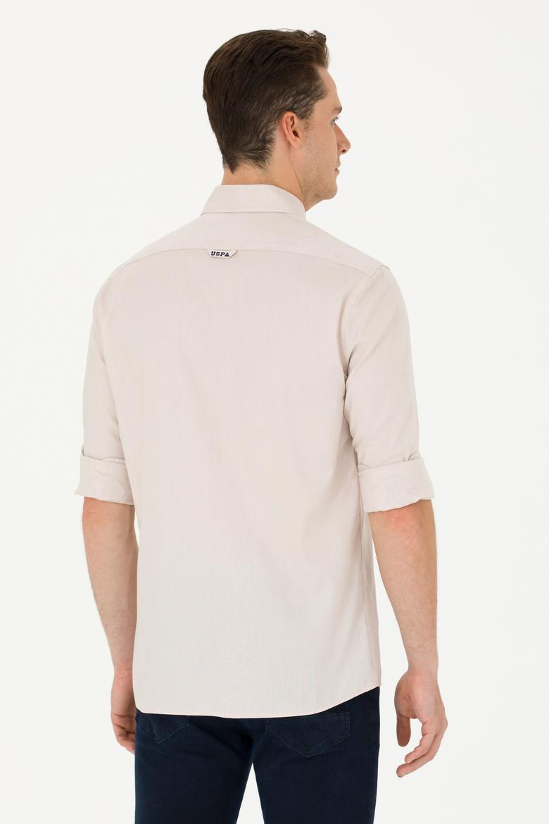 Erkek Taş Uzun Kollu Basic Gömlek - 50263100042