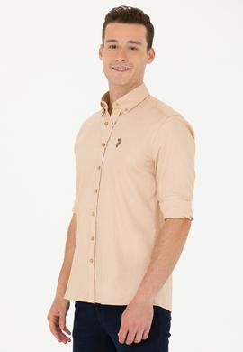 Erkek Camel Uzun Kollu Basic Gömlek - 50263100033