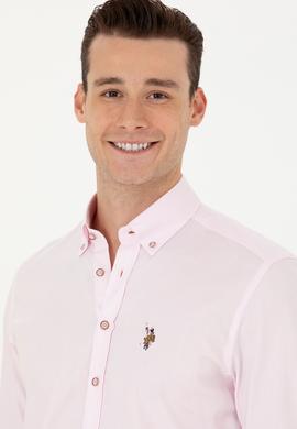 Erkek Manolya Uzun Kollu Basic Gömlek - 50263100096