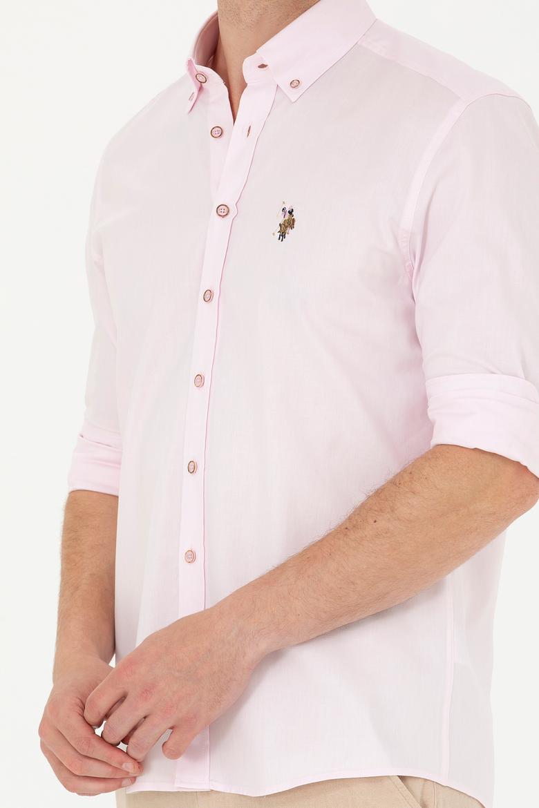 Erkek Manolya Uzun Kollu Basic Gömlek - 50263100096