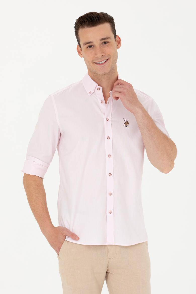 Erkek Manolya Uzun Kollu Basic Gömlek - 50263100096