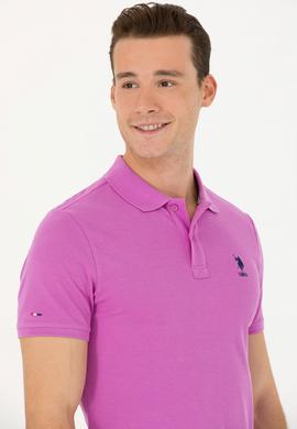 Erkek Menekşe Basic Tişört - 50263238017