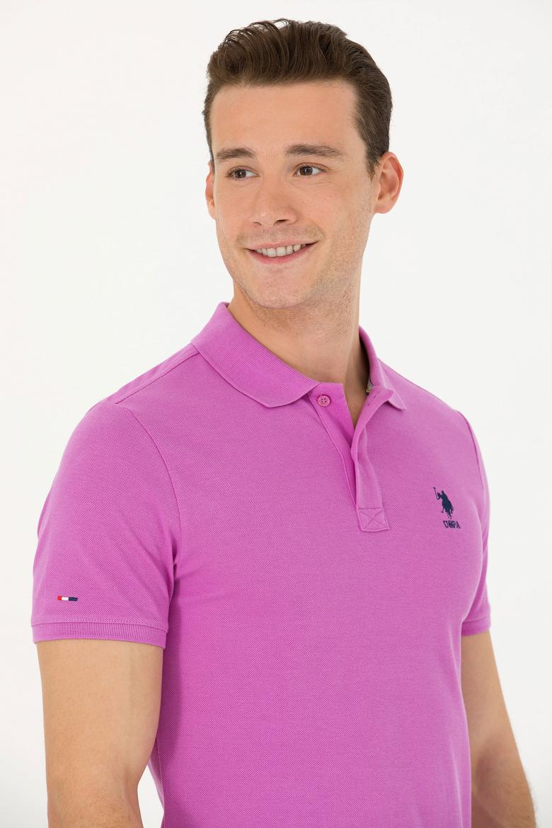 Erkek Menekşe Basic Tişört - 50263238017