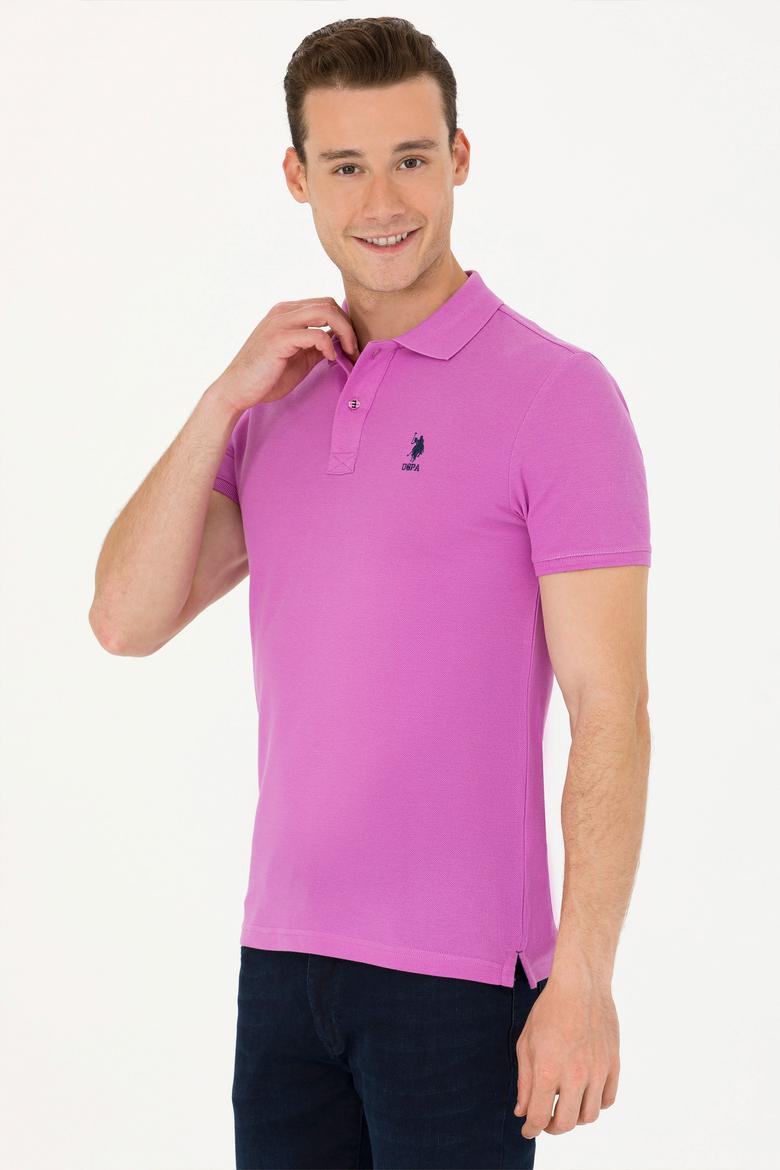 Erkek Menekşe Basic Tişört - 50263238017