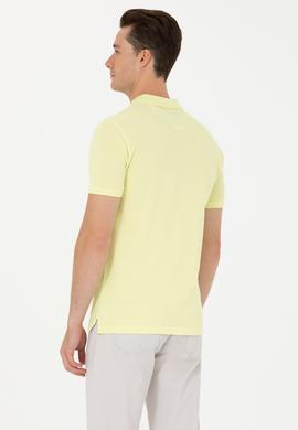 Erkek Açık Sarı Basic Tişört - 50263238154